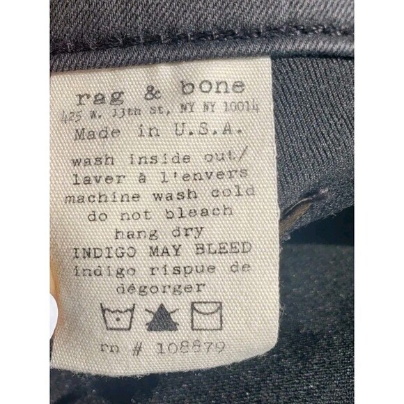 Rag & Bone skinny leggings Sz 28 Shoreditch Black - Picture 13 of 16